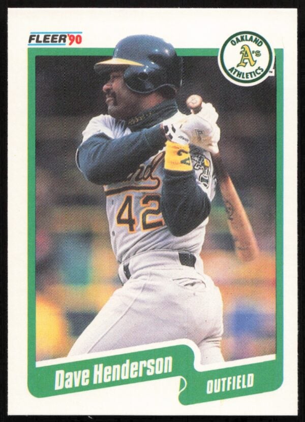 1990 Fleer Dave Henderson #9 (Front)