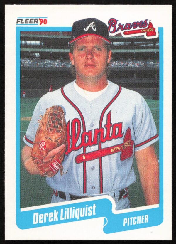 1990 Fleer Derek Lilliquist #588 (Front)