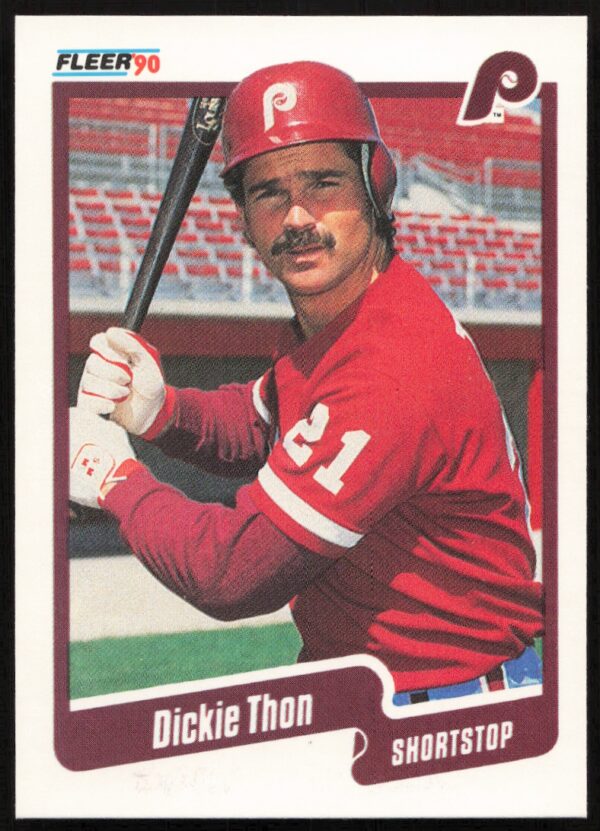 1990 Fleer Dickie Thon #573 (Front)