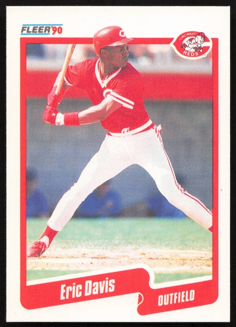 1990 Fleer Eric Davis #417 (Front)