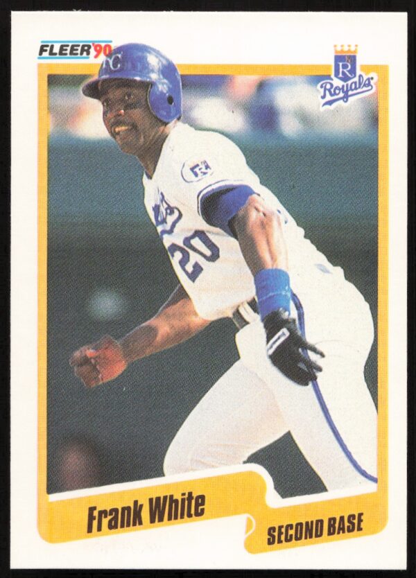 1990 Fleer Frank White #122 (Front)