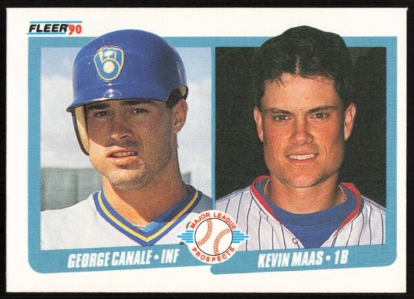 1990 Fleer George Canale / Kevin Maas #641 (Front)