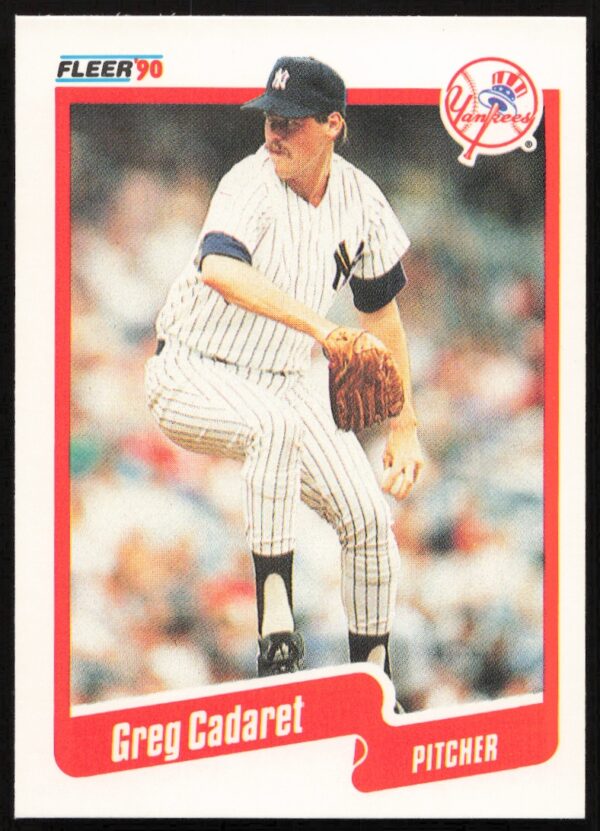 1990 Fleer Greg Cadaret #440 (Front)