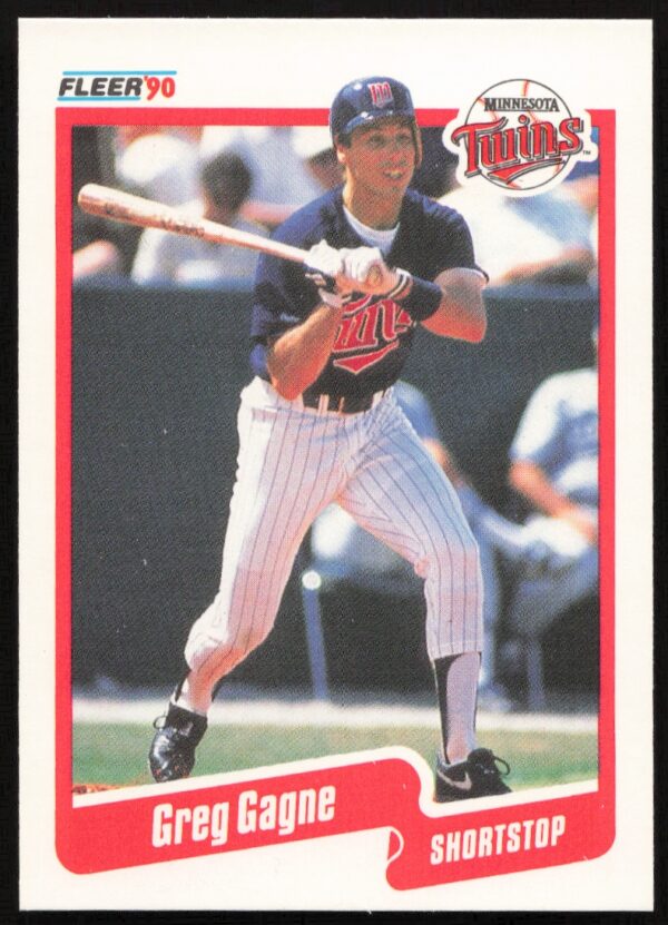 1990 Fleer Greg Gagne #374 (Front)