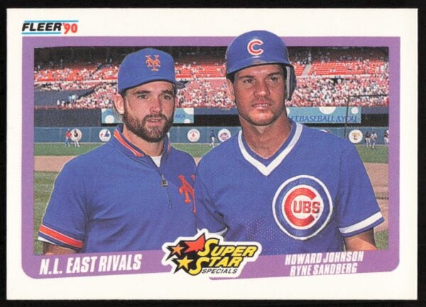 1990 Fleer Howard Johnson / Ryne Sandberg #639 (Front)