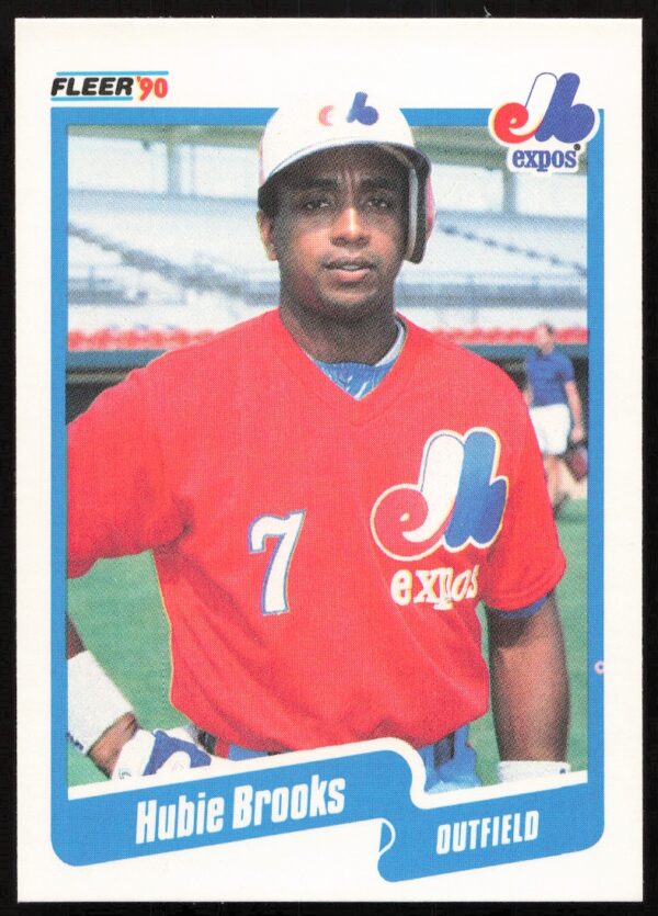 1990 Fleer Hubie Brooks #341 (Front)