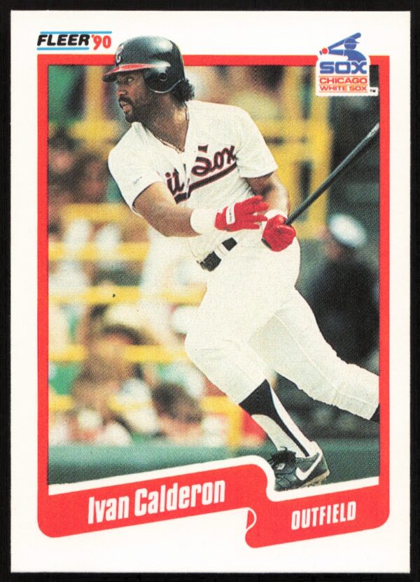 1990 Fleer Ivan Calderon #529 (Front)