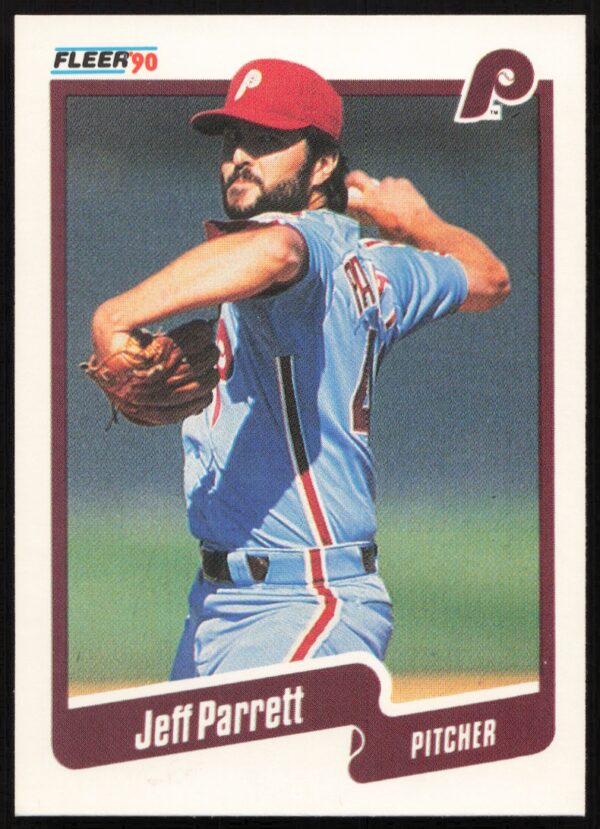 1990 Fleer Jeff Parrett #570 (Front)