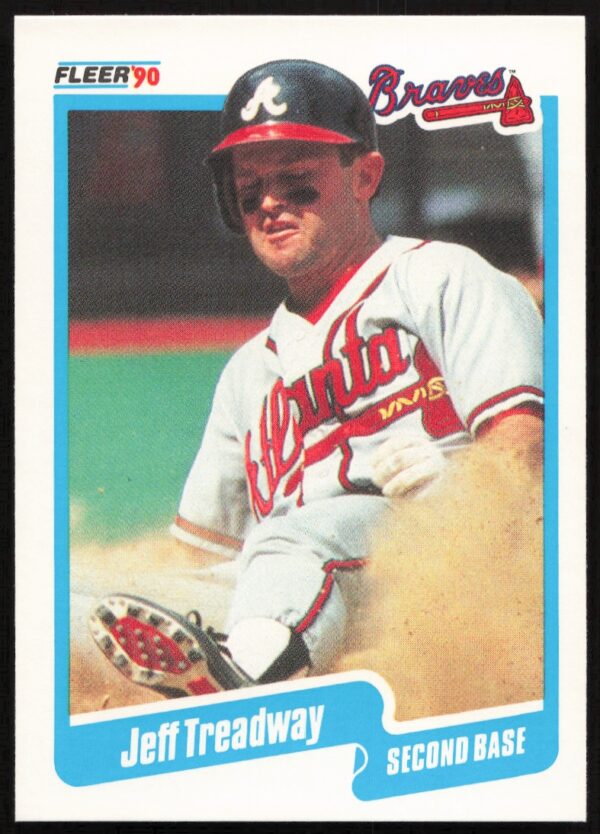 1990 Fleer Jeff Treadway #598 (Front)