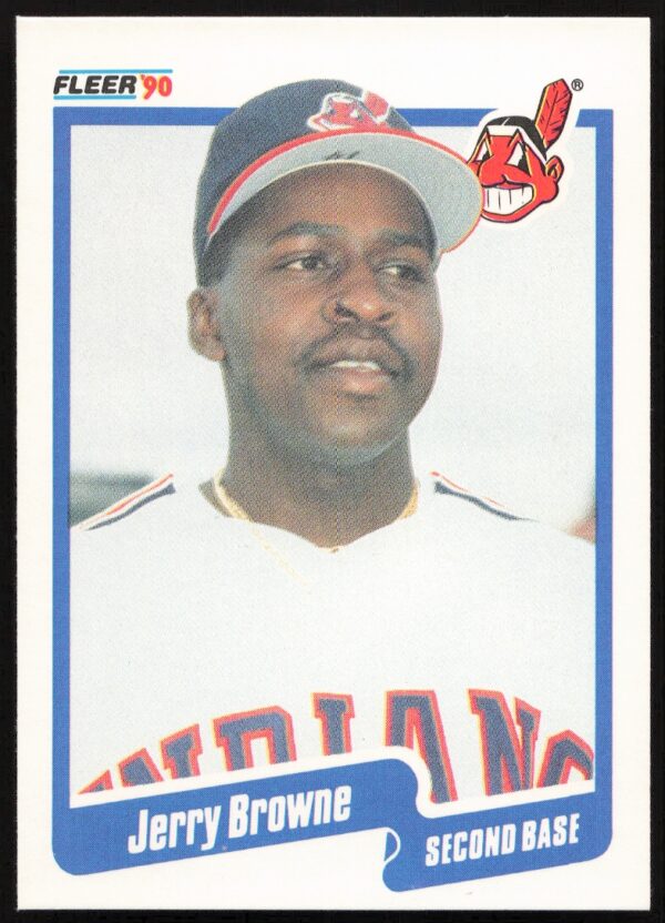 1990 Fleer Jerry Browne #487 (Front)