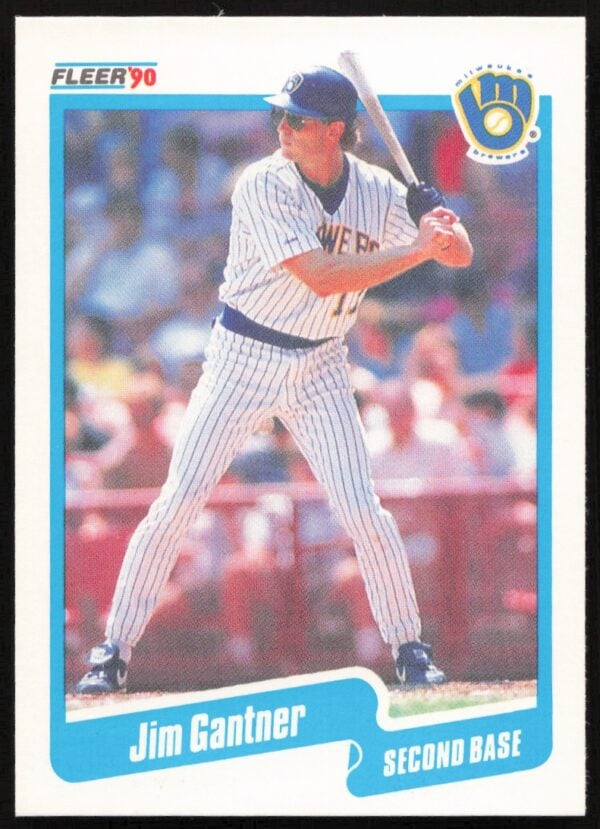 1990 Fleer Jim Gantner #324 (Front)