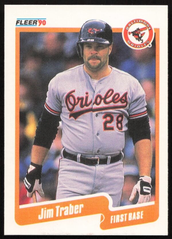 1990 Fleer Jim Traber #193 (Front)