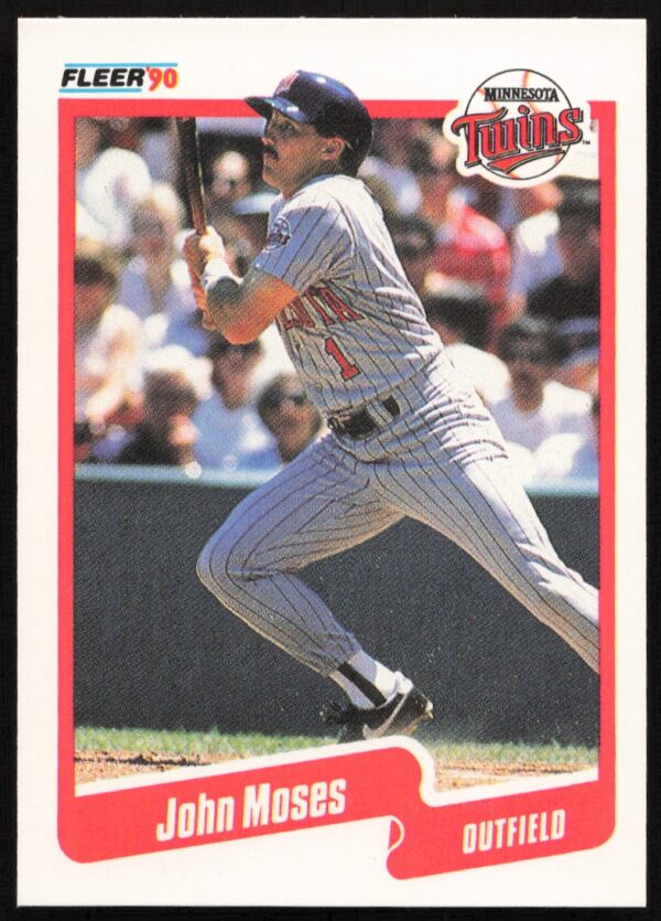 1990 Fleer John Moses #381 (Front)