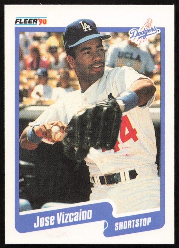 1990 Fleer Jose Vizcaino #410 (Front)