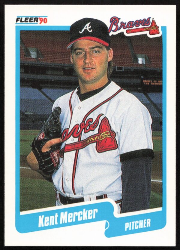 1990 Fleer Kent Mercker #590 (Front)