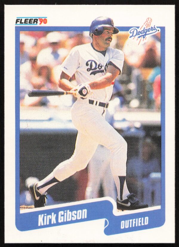 1990 Fleer Kirk Gibson #393 (Front)