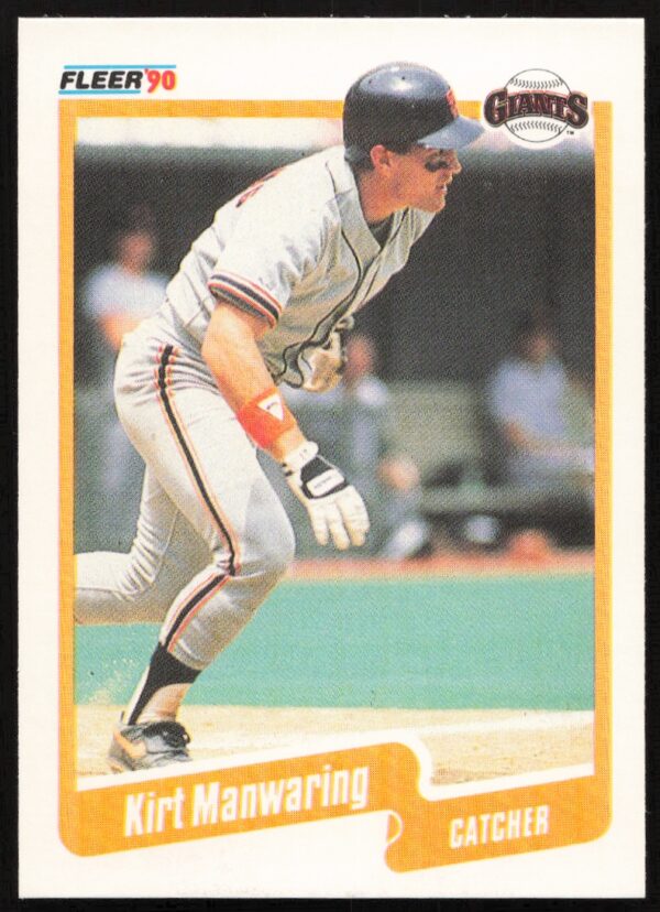 1990 Fleer Kirt Manwaring #63 (Front)