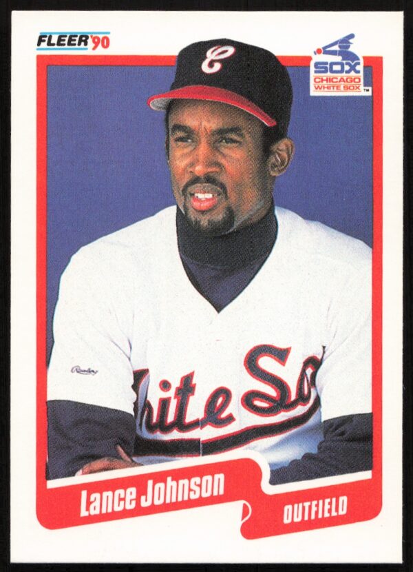 1990 Fleer Lance Johnson #536 (Front)