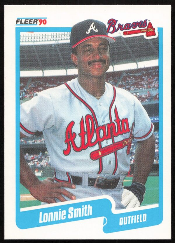 1990 Fleer Lonnie Smith #593 (Front)