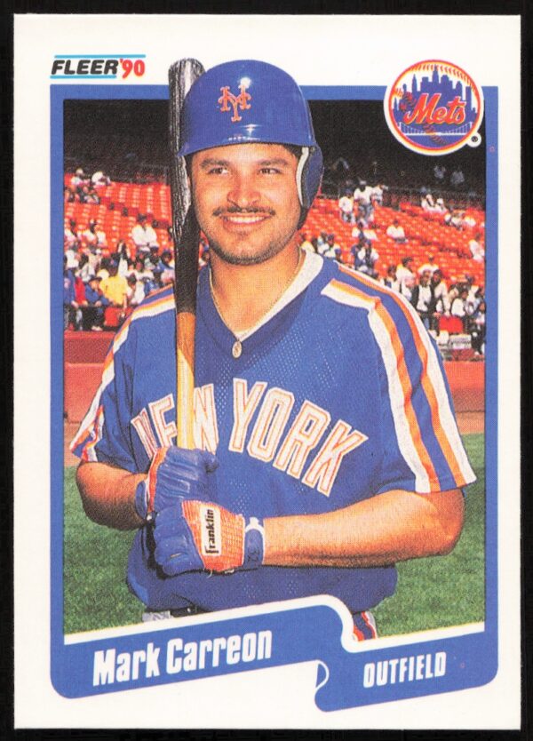 1990 Fleer Mark Carreon #198 (Front)