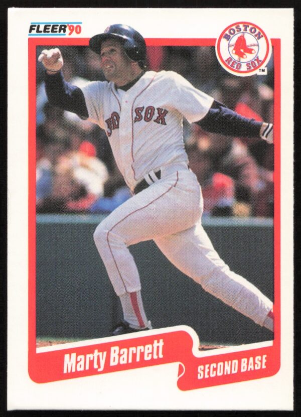 1990 Fleer Marty Barrett #266 (Front)