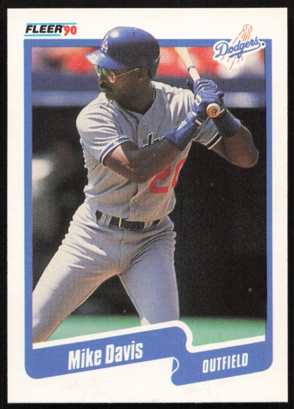 1990 Fleer Mike Davis #391 (Front)