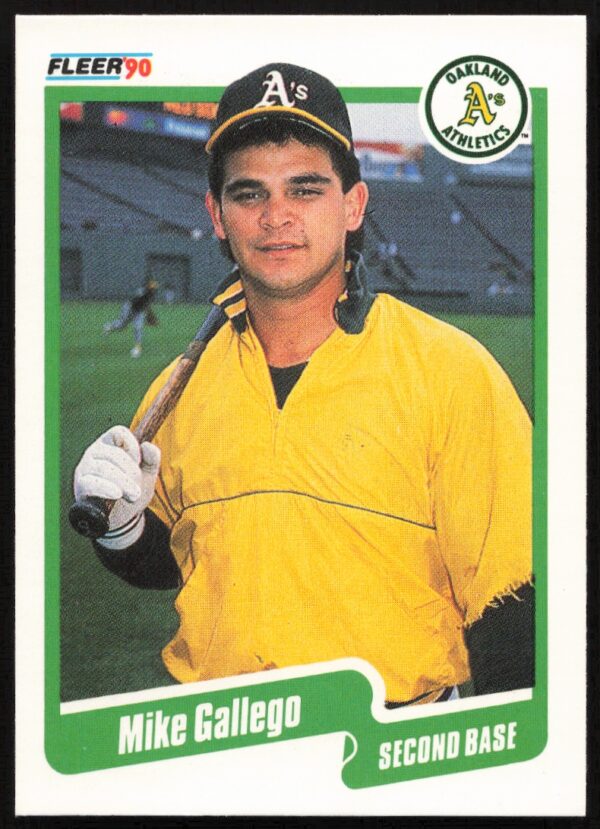 1990 Fleer Mike Gallego #7 (Front)