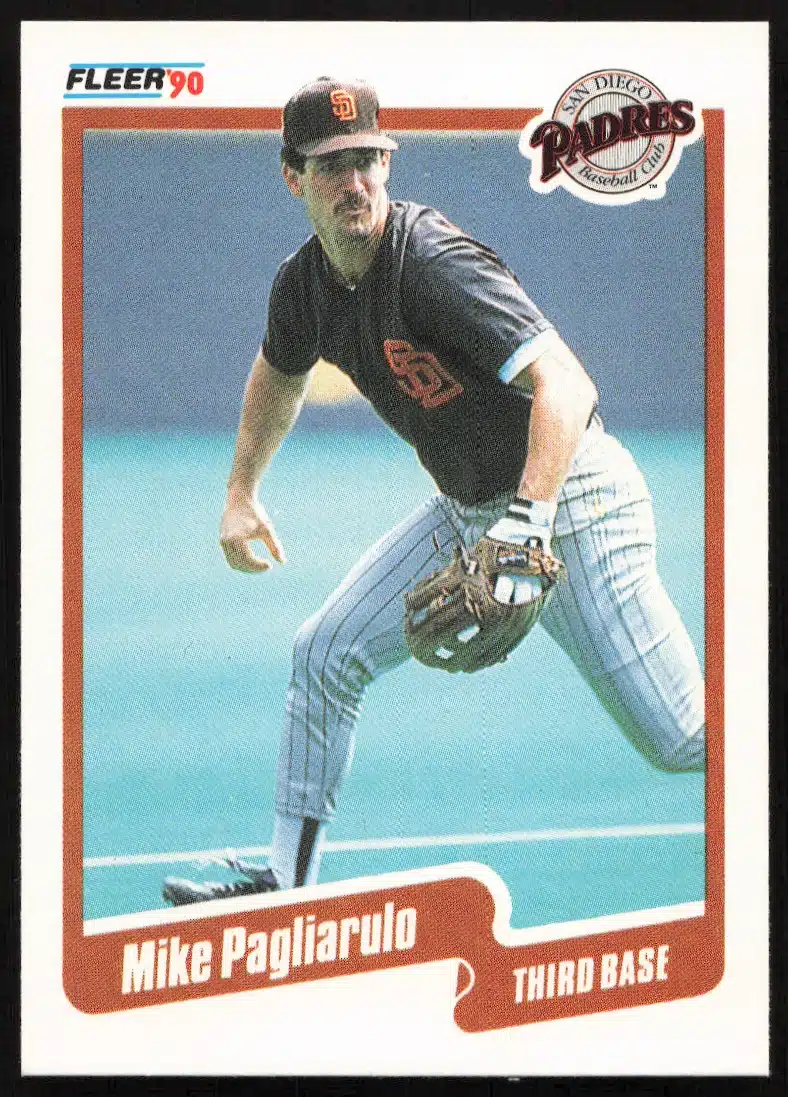 1990 Fleer Mike Pagliarulo #163 (Front)