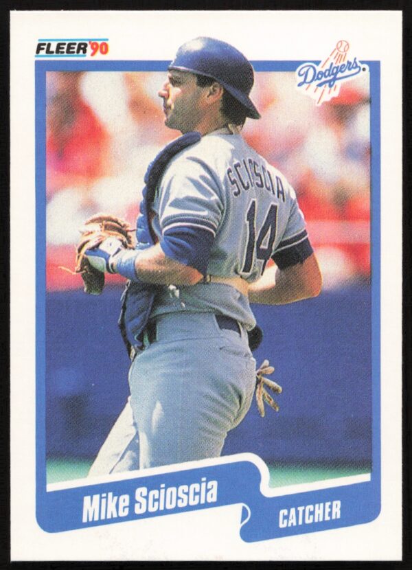 1990 Fleer Mike Scioscia #407 (Front)