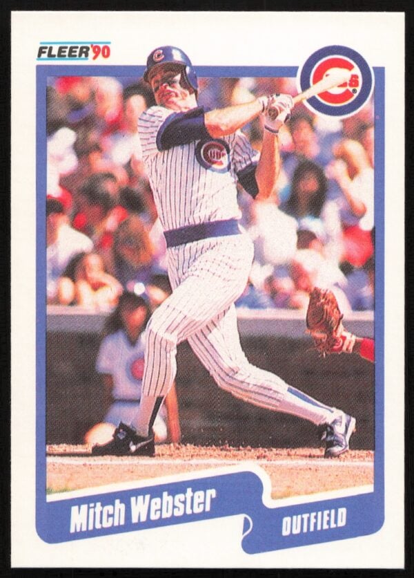 1990 Fleer Mitch Webster #45 (Front)