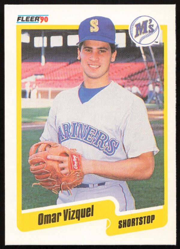 1990 Fleer Omar Vizquel #528 (Front)