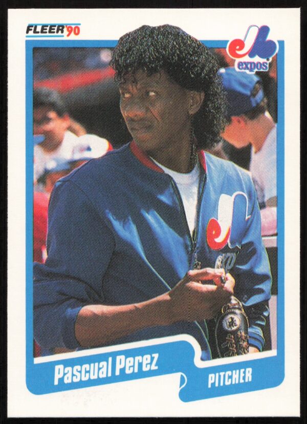 1990 Fleer Pascual Perez #358 (Front)