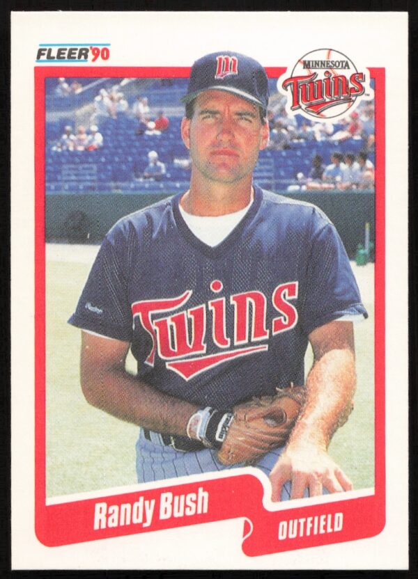 1990 Fleer Randy Bush #370 (Front)