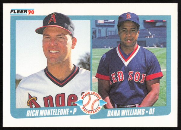 1990 Fleer Rich Monteleone / Dana Williams #648 (Front)