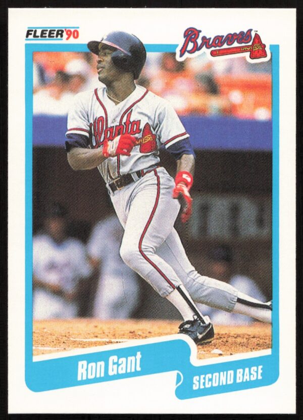 1990 Fleer Ron Gant #582 (Front)