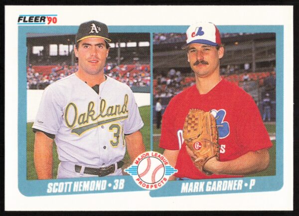 1990 Fleer Scott Hemond / Mark Gardner #646 (Front)