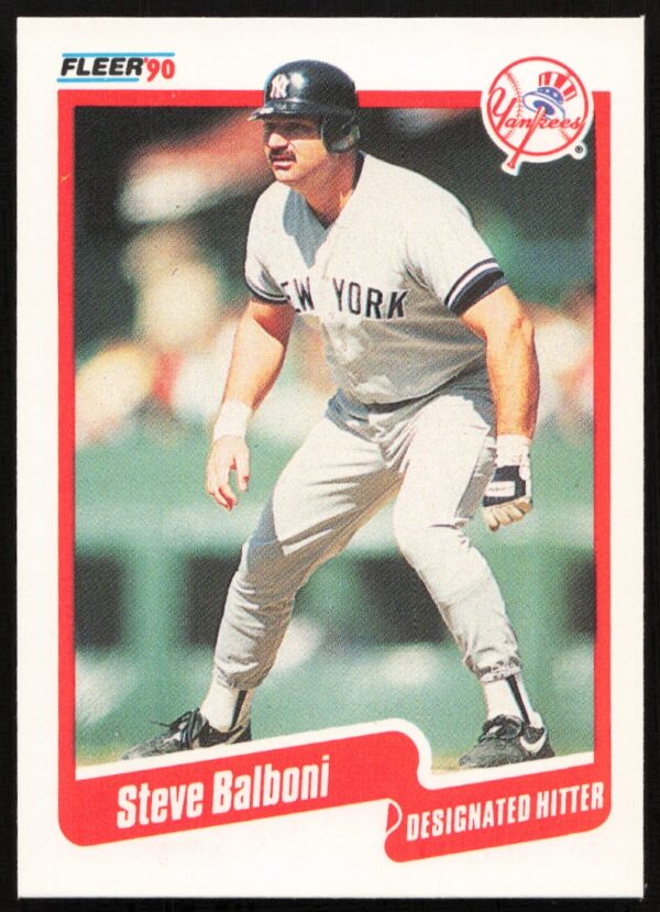 1990 Fleer Steve Balboni #436 (Front)