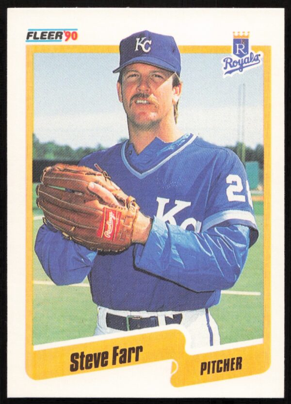 1990 Fleer Steve Farr #107 (Front)