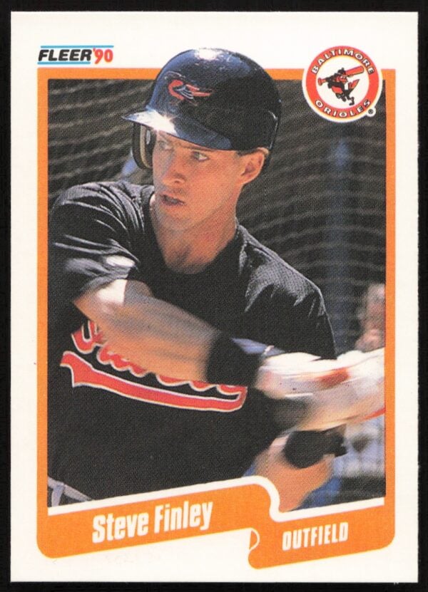 1990 Fleer Steve Finley #176 (Front)