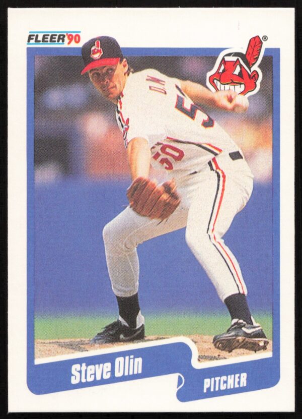 1990 Fleer Steve Olin #499 (Front)