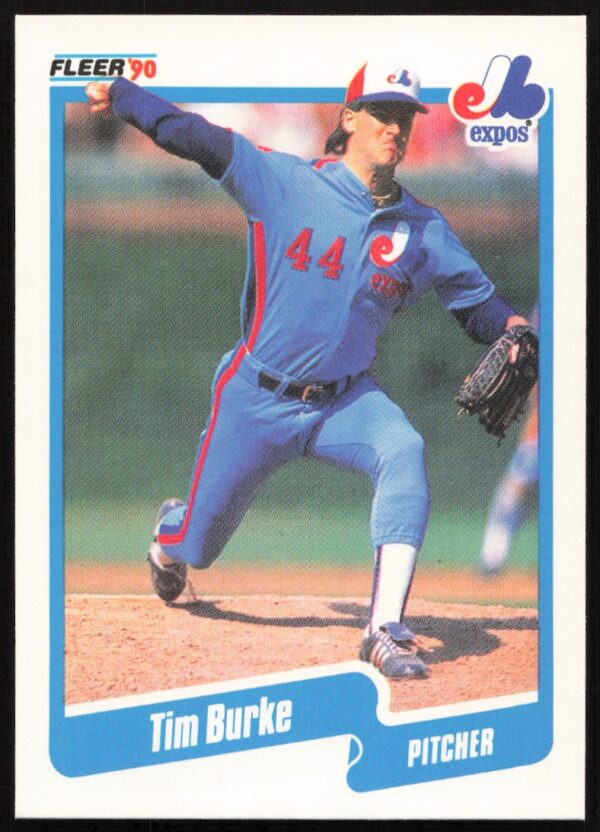 1990 Fleer Tim Burke #342 (Front)