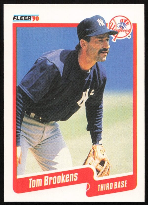 1990 Fleer Tom Brookens #439 (Front)