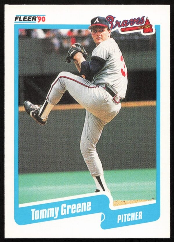 1990 Fleer Tommy Greene #584 (Front)