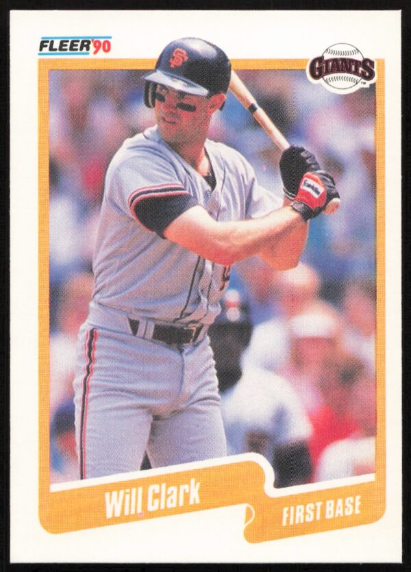 1990 Fleer Will Clark #54 (Front)