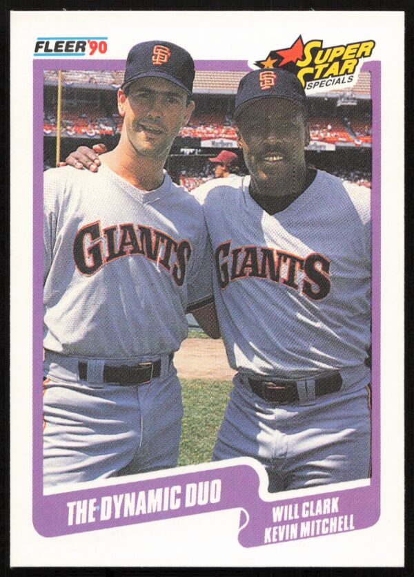 1990 Fleer Will Clark / Kevin Mitchell #637 (Front)