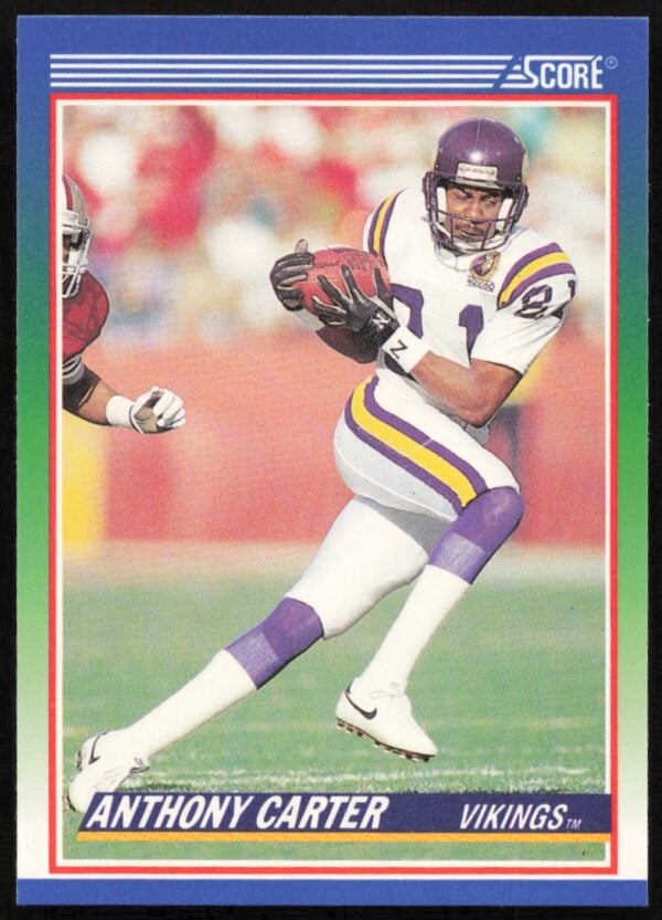 1990 Score Anthony Carter #345 (Front)