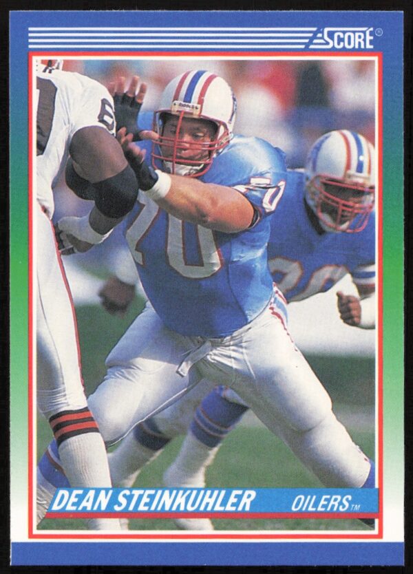 1990 Score Dean Steinkuhler #387 (Front)