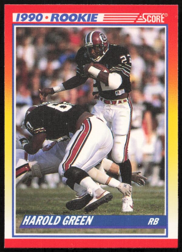 1990 Score Harold Green #628 (Front)