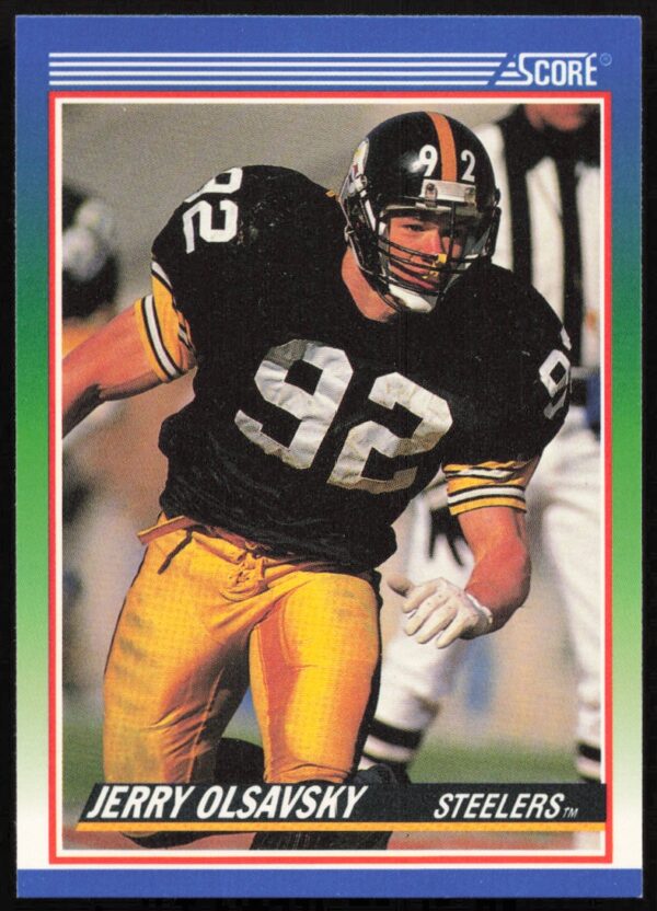 1990 Score Jerry Olsavsky #367 (Front)