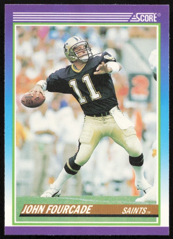 1990 Score John Fourcade #486 (Front)